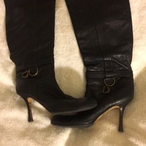 Christian Dior Cannage Leather Boots